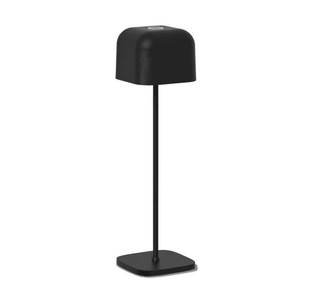 Stroll stalo lempa 8218 Juoda matinė, LED 3,5 W 296 lm, CRI90 CL.III IP65, integruotas LED, jutiklinis jungiklis, reguliuojamas šviesos stiprumas (Kelvinai 2200–2700), reguliuojamas šviesos stiprumas, įmontuota baterija