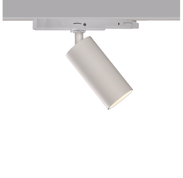 Pipe Track šviestuvas 3986/4 %D845x95mm Tekstūruotas baltas, LED COB 8W 3000K 650lm, CRI90 CL.II, integruotas LED