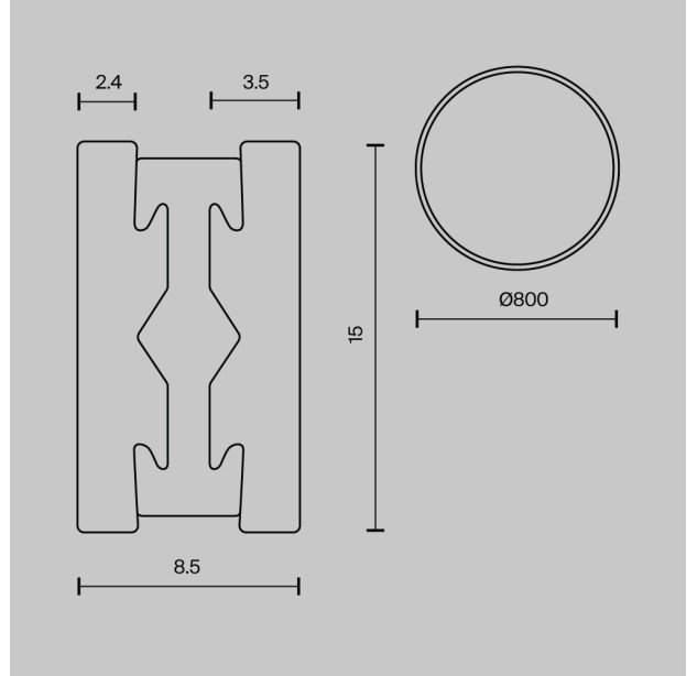 Bėgelis FLARITY TRX154-R-D800-B Bėgelis FLARITY TRX154-R-D800-B