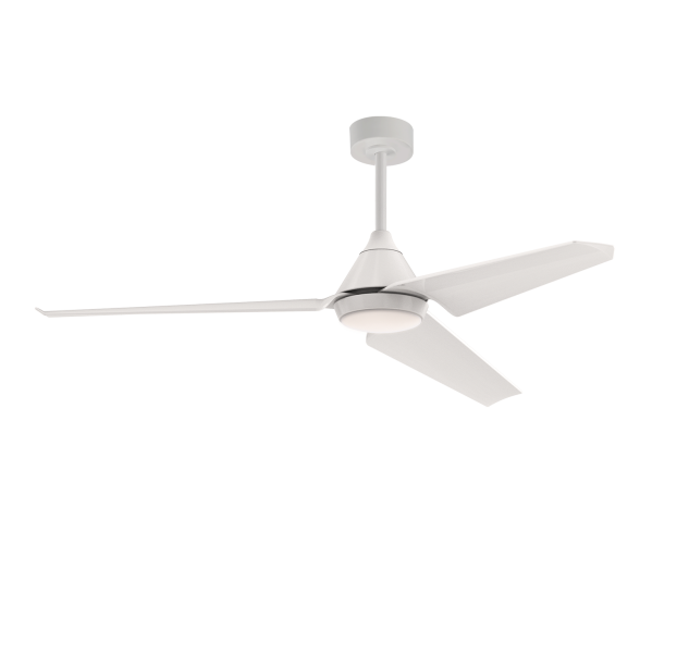 Bora lubinis ventiliatorius 2516/52 matinė balta/opalinė, LED 20 W 2000 lm + variklis DC 30 W, CRI80 CL.I IP44, reguliuojamas apšvietimas Kelvin 3000–4000–6000, reguliuojamas intensyvumas, nuotolinis valdymas