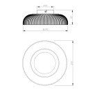 Sieninis šviestuvas SOLVIA 10 LED 3000 W230757601 Sieninis šviestuvas SOLVIA 10 LED 3000 W230757601