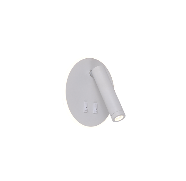Sieninis šviestuvas CIRCA 5,5/2,5 LED 3000  W4107-WH