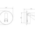 Sieninis šviestuvas CIRCA 5,5/2,5 LED 3000  W4107-WH
