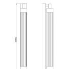 Sieninis šviestuvas KALIA 14 LED 3000 WL32187/14W/GD Sieninis šviestuvas KALIA 14 LED 3000 WL32187/14W/GD