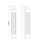 Sieninis šviestuvas KALIA 8 LED 3000 WL32187/8W/BK Sieninis šviestuvas KALIA 8 LED 3000 WL32187/8W/BK