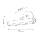 Paveikslų šviestuvas VALISE 10,5W 2700K QN-VALISE-PL-S-VBS-TL dimeriuojamas
