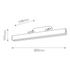 Paveikslų šviestuvas VALISE 30W 2700K QN-VALISE-PL-L-VBS-TL dimeriuojamas
