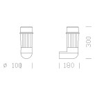 Sieninis lauko šviestuvas FARO 2 1534 510459-00 Sieninis lauko šviestuvas FARO 2 1534 510459-00