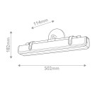 Sieninis šviestuvas VALISE 18W 2700K QN-VALISE-W-VBS-CL dimeriuojamas