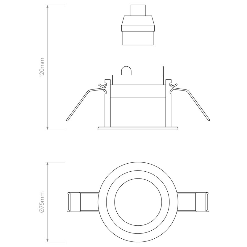 Įleidžiamas šviestuvas PINHOLE 1434001