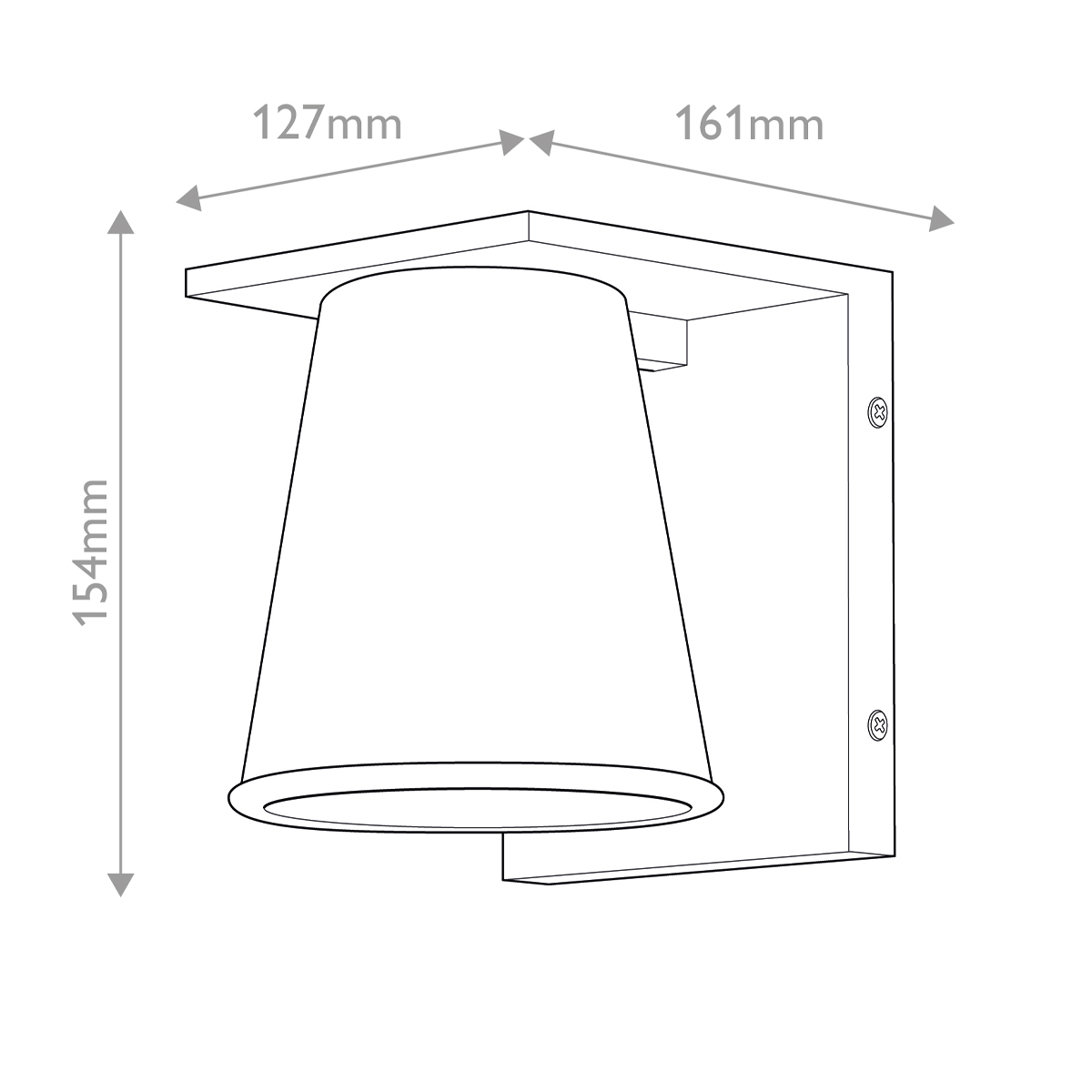 Lauko sieninis šviestuvas Hinkley Coastal IP44 GU10 2700K HK-HANS-S-ABZ
