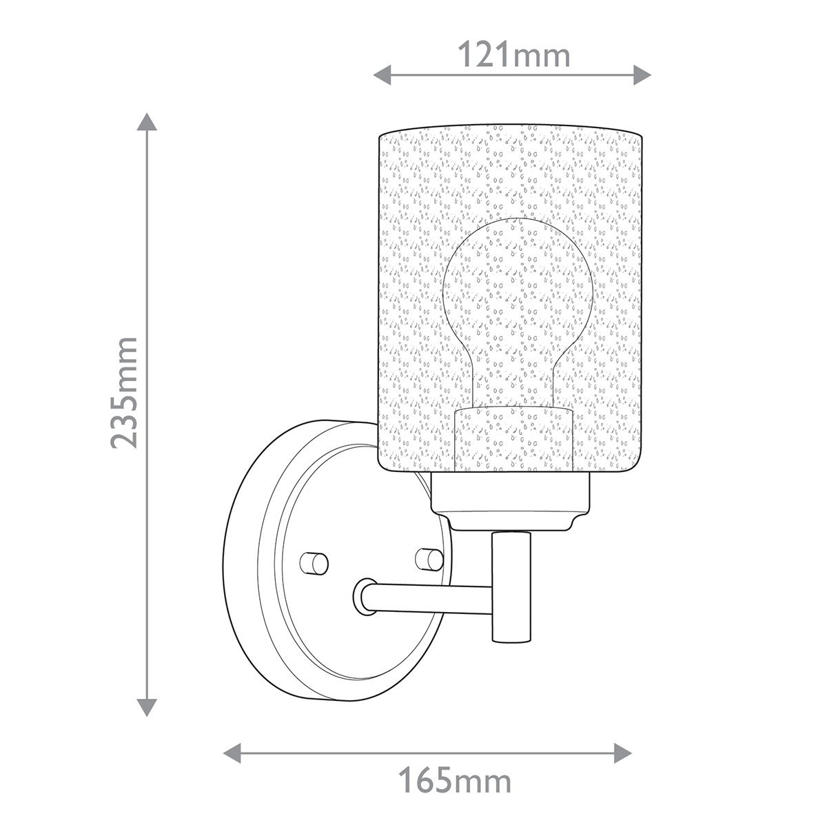 Sieninis šviestuvas Kichler Winslow 60W E27 KL-WINSLOW-1W-NBR