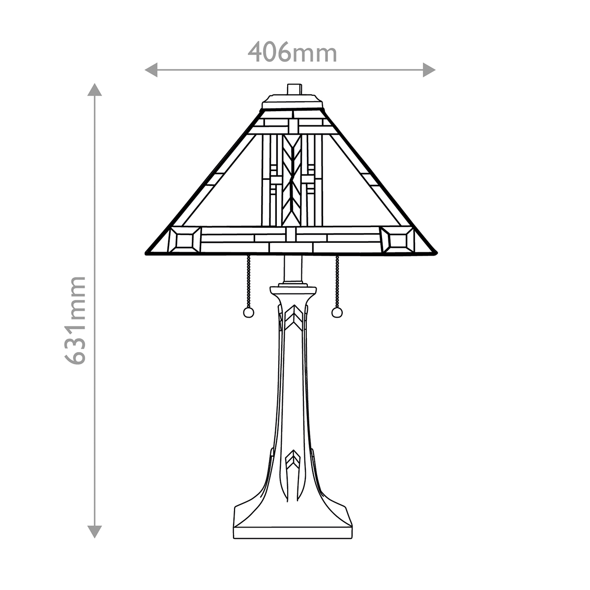 Stalinis šviestuvas Navajo 2x60W E27 QZ-NAVAJO-TL-VB