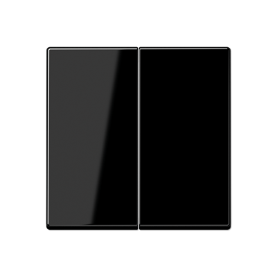 Klavišas dvigubas  be rėmelio A595BFSW juodas blizgus