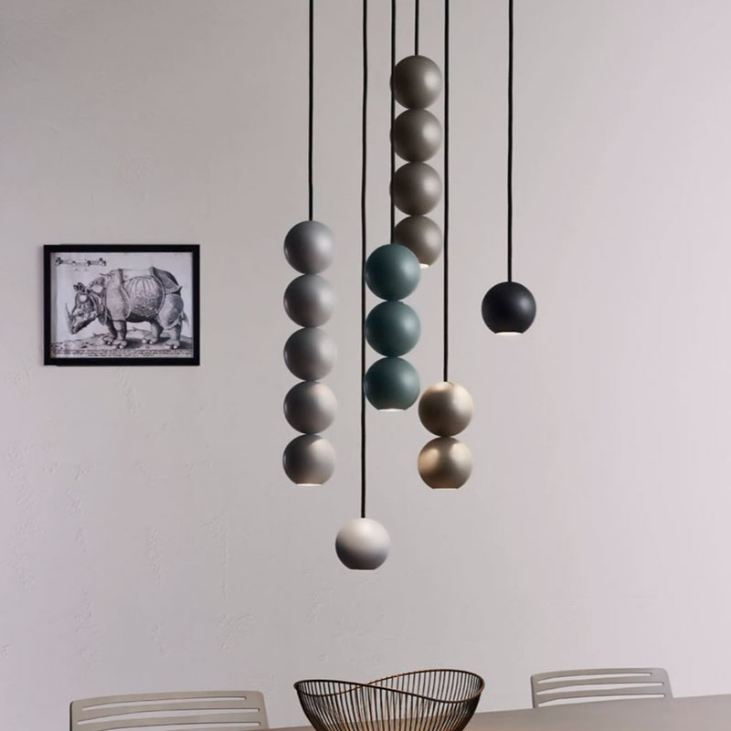 Pakabinamas šviestuvas BOLA BOLA LED STEEL 3 BALLS