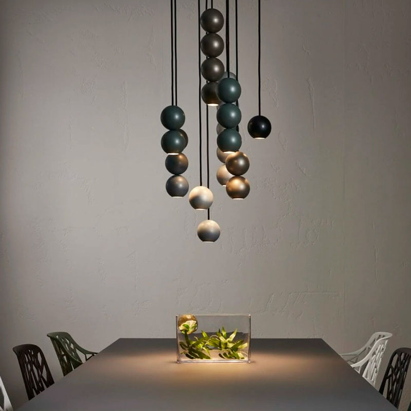 Pakabinamas šviestuvas BOLA BOLA LED STEEL 3 BALLS