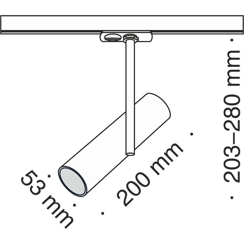 Akcentinis šviestuvas ELTI TR005-1-GU10-W