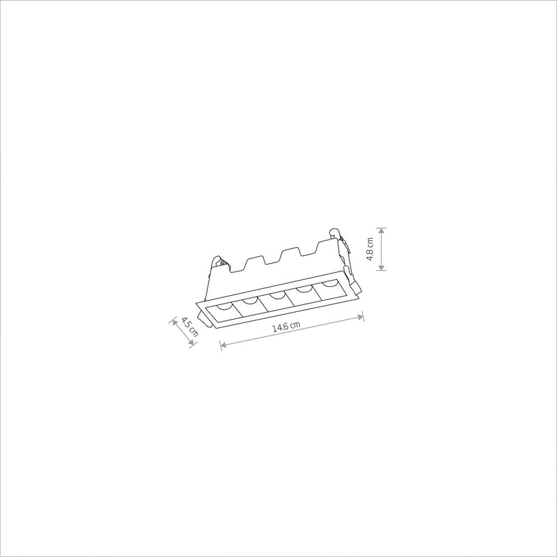 Įleidžiamas šviestuvas 10W 3000K MINI LED 10042