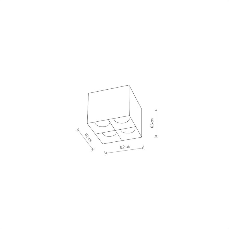 Akcentinis / lubinis šviestuvas 16W 3000K MIDI LED 10054