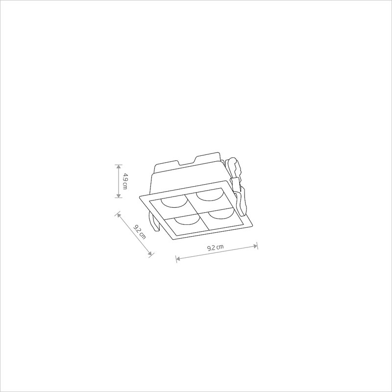 Įleidžiamas šviestuvas 16W 4000K MINI LED 10064