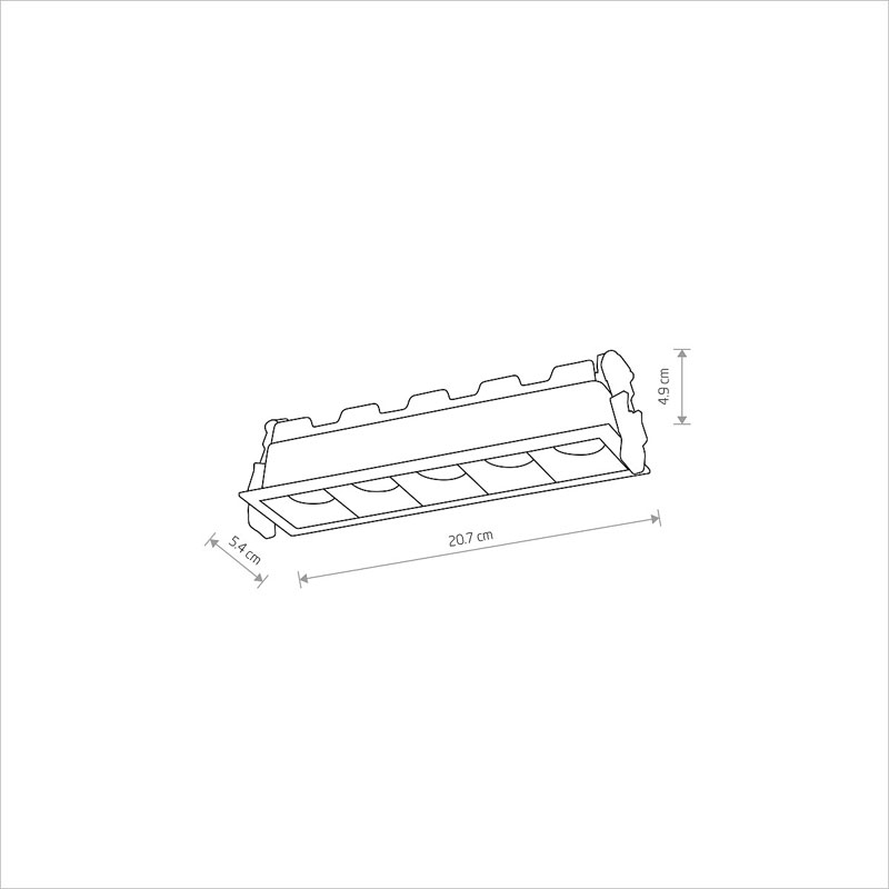 Įleidžiamas šviestuvas 20W 3000K MINI LED 10062