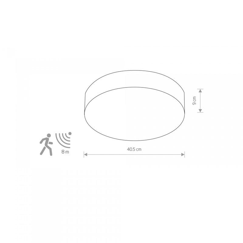 Lubinis šviestuvas ARENA SENSOR 10186
