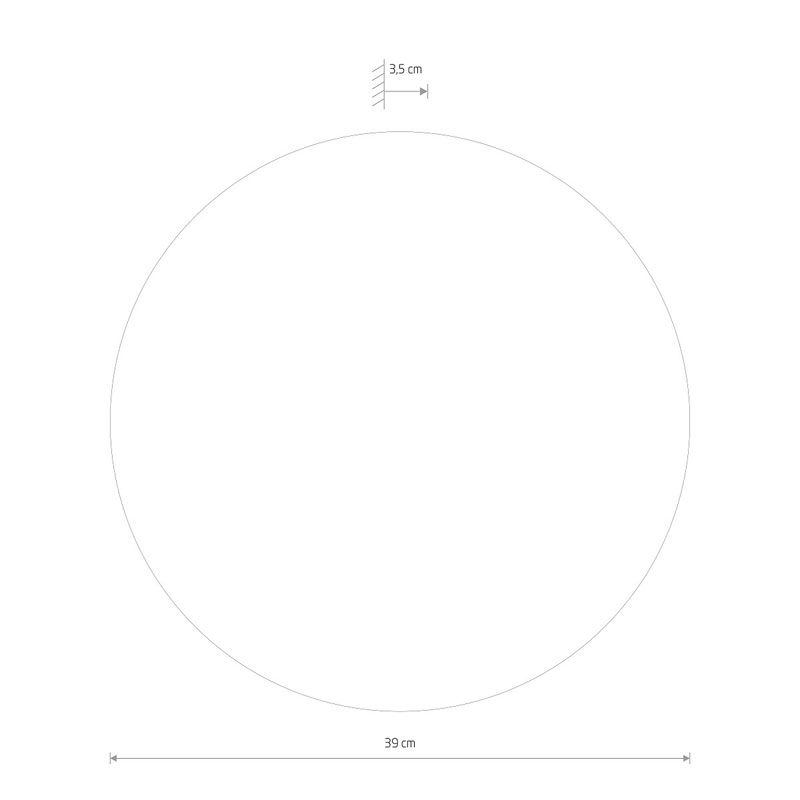Sieninis šviestuvas RING LED MIRROR L 10278