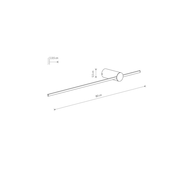 Sieninis šviestuvas SABER LED M 4000K 11W 10853