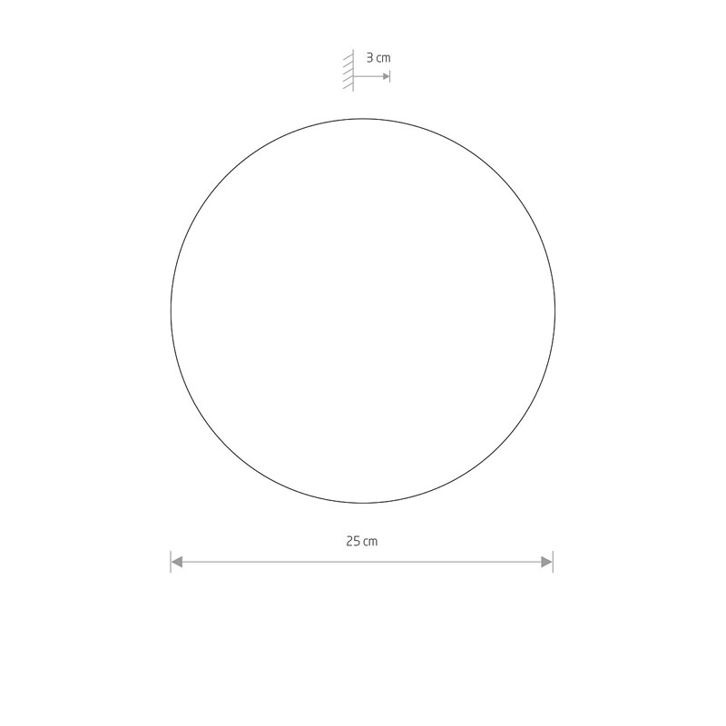 Sieninis šviestuvas RING COPPER LED M 10347