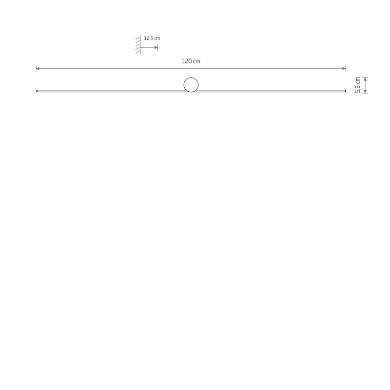 Sieninis šviestuvas SPIN LED L 10371