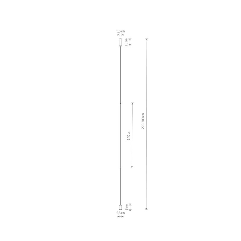 Pakabinamas šviestuvas VERTIC LED 4000K 19W 10857