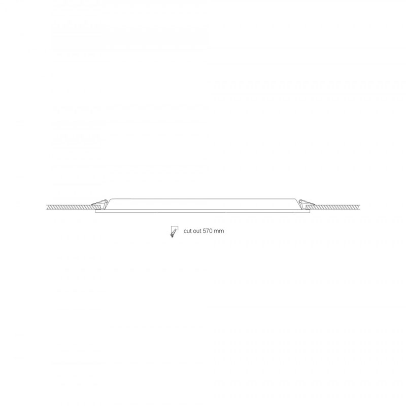 Įleidžiamas šviestuvas CL ITAKA LED 3000K 40W 100° 8456
