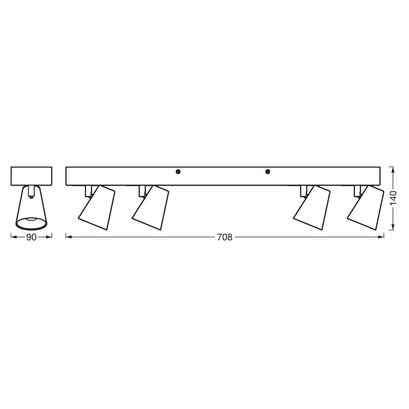 Lubinis šviestuvas DECOR SP NEPTUNE 27W 3000K 4058075828360