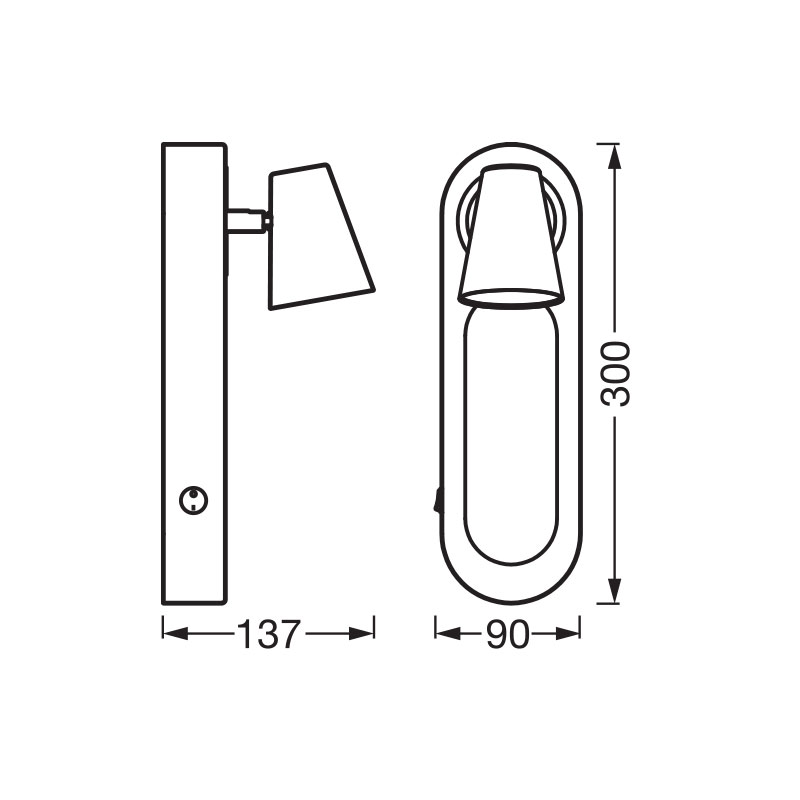 Lubinis šviestuvas DECOR SP NEPTUNE 13W 3000K 4058075833715